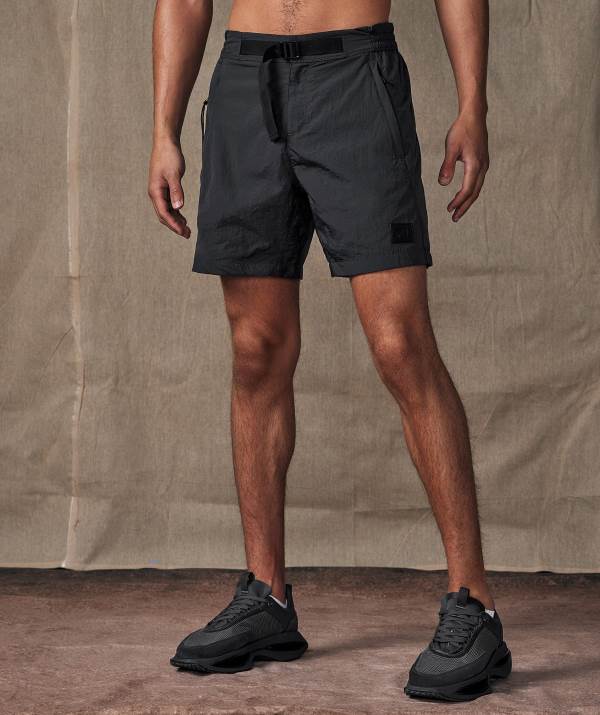 Panske Šortky Gymshark Retake Woven Čierne Siva | PJ6245791